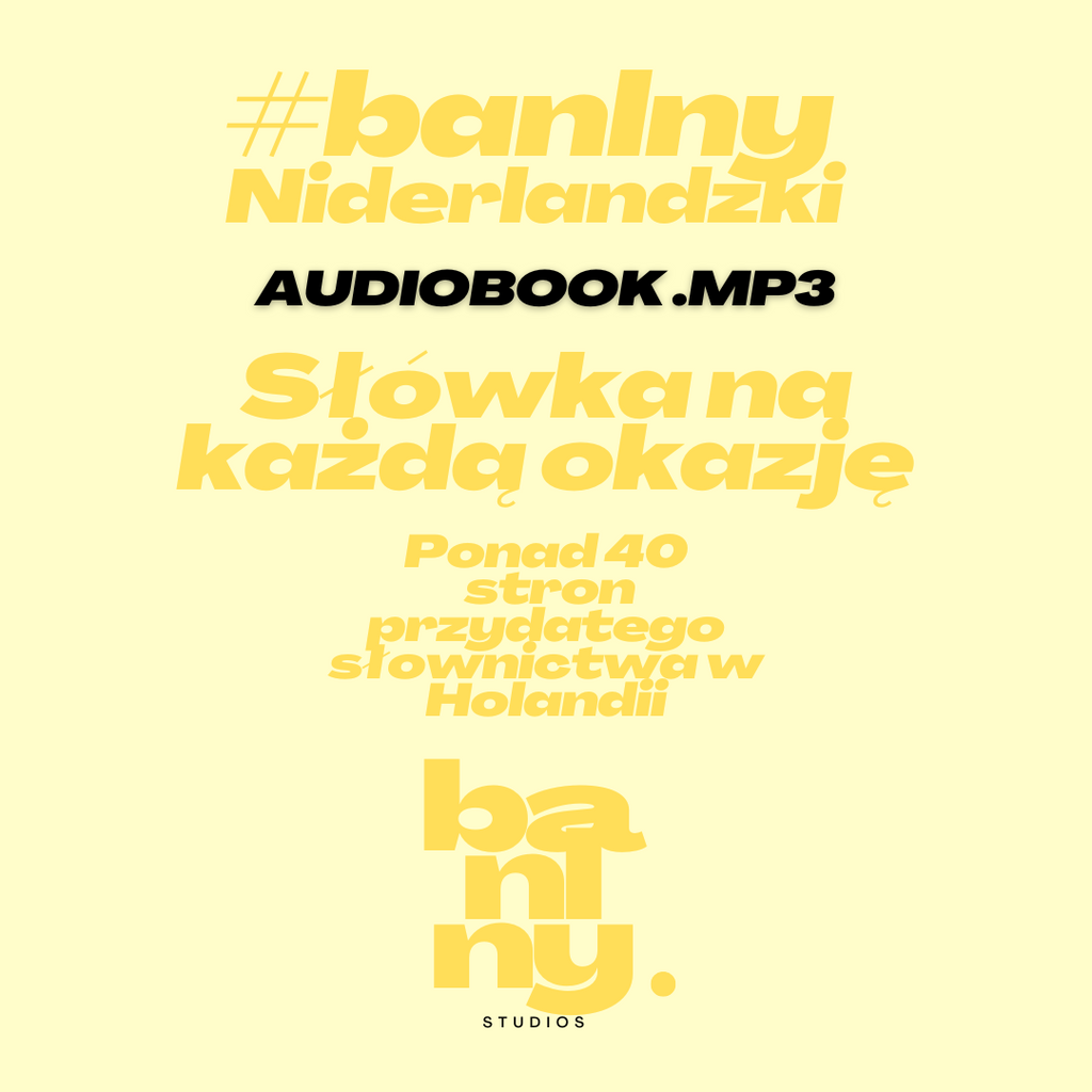 #banlny Niderlandzki: Słówka na każdą okazję AUDIOBOOK
