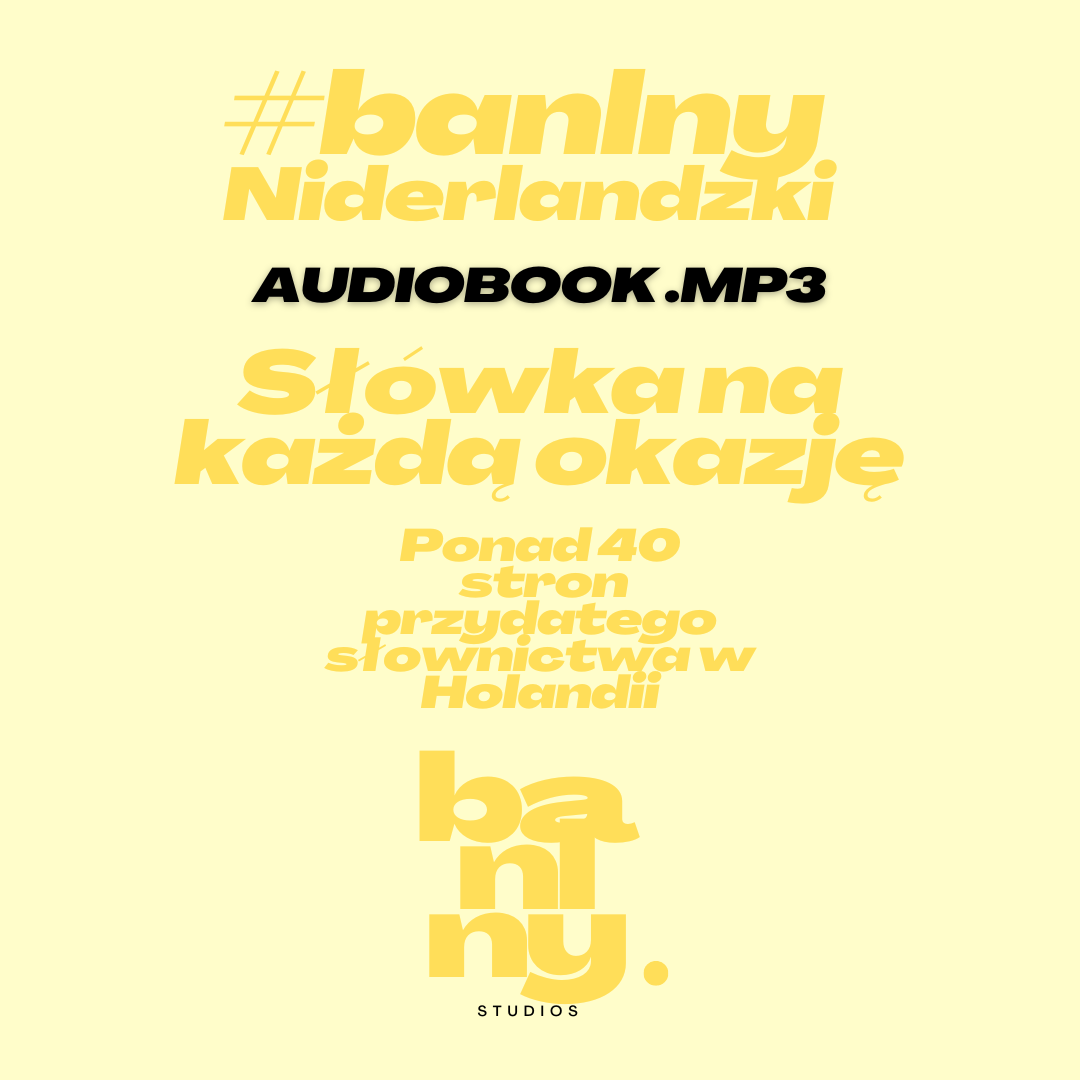 #banlny Niderlandzki: Słówka na każdą okazję AUDIOBOOK